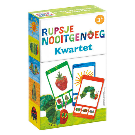 Gąsienica Bambolino nigdy dość kwartetu - gra edukacyjna, wskazówka na prezent świąteczny - 32 karty, 8 kwartetów - od 3 lat - zabawki