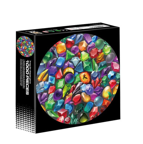 Puzzle wprowadzające okrągłe - kolorowe perełki - 1000 elementów