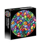 Puzzle wprowadzające okrągłe - kolorowe perełki - 1000 elementów