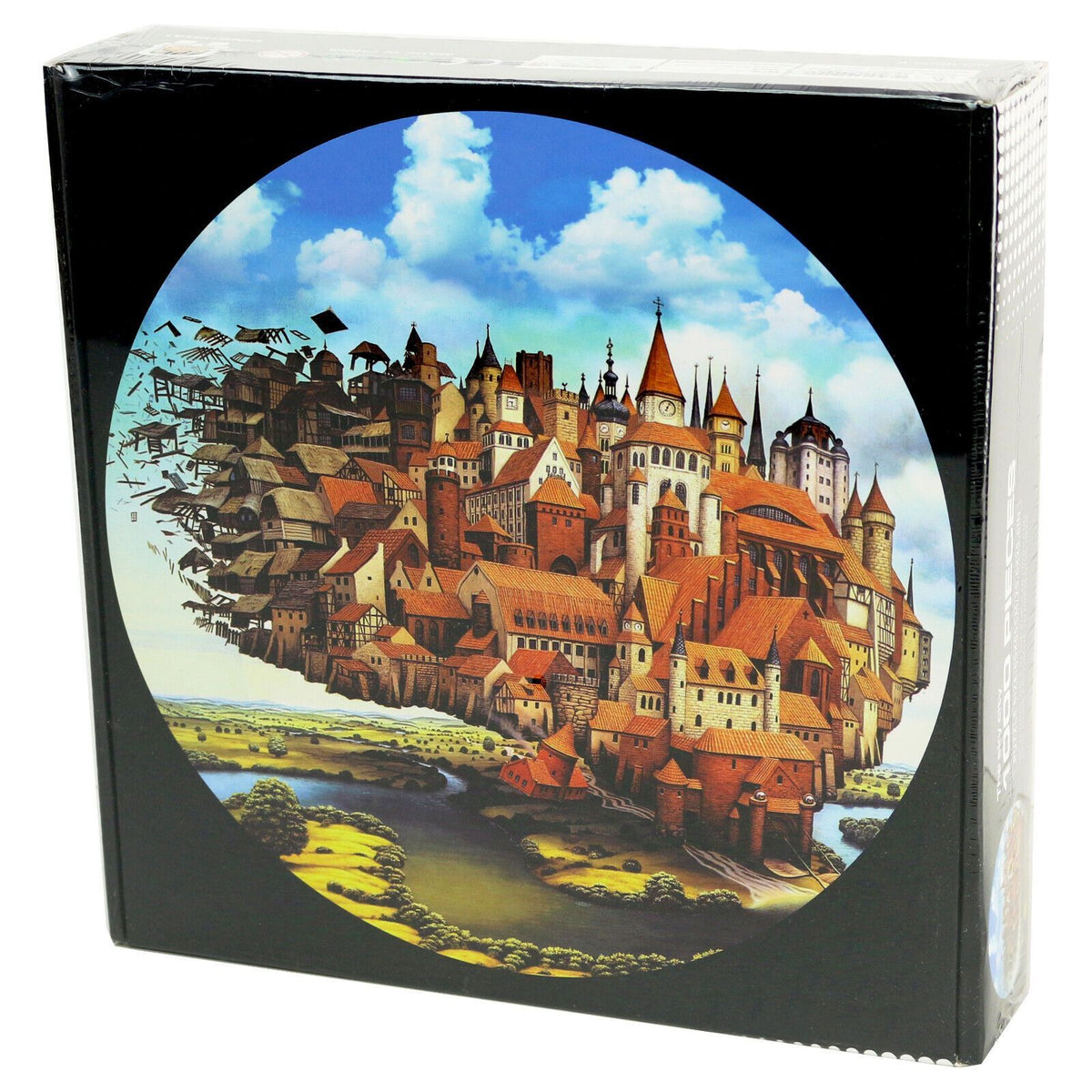 Puzzle wprowadzające okrągłe - podniebne miasto - 1000 elementów