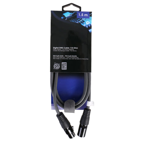 Kabel Benel XLR 3-pinowy XLR męski na żeński 1,5m