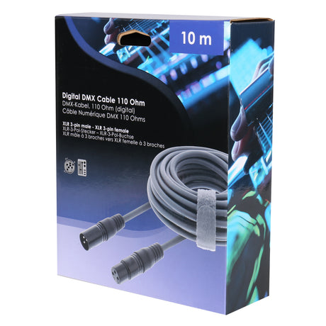 Kabel Benel XLR 3-pinowy XLR męski na żeński 10m