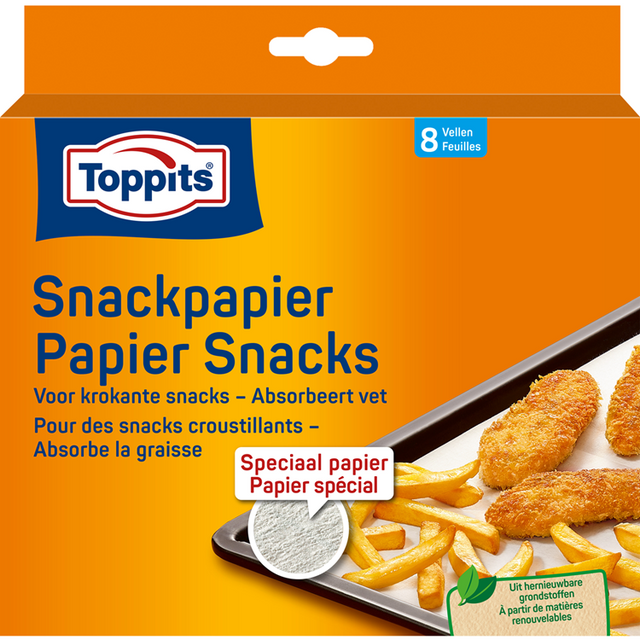 Toppits 1067534 - papier przekąskowy 8 arkuszy | 10 sztuk
