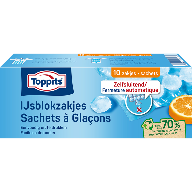 Toppits woreczki na kostki lodu 10 sztuk