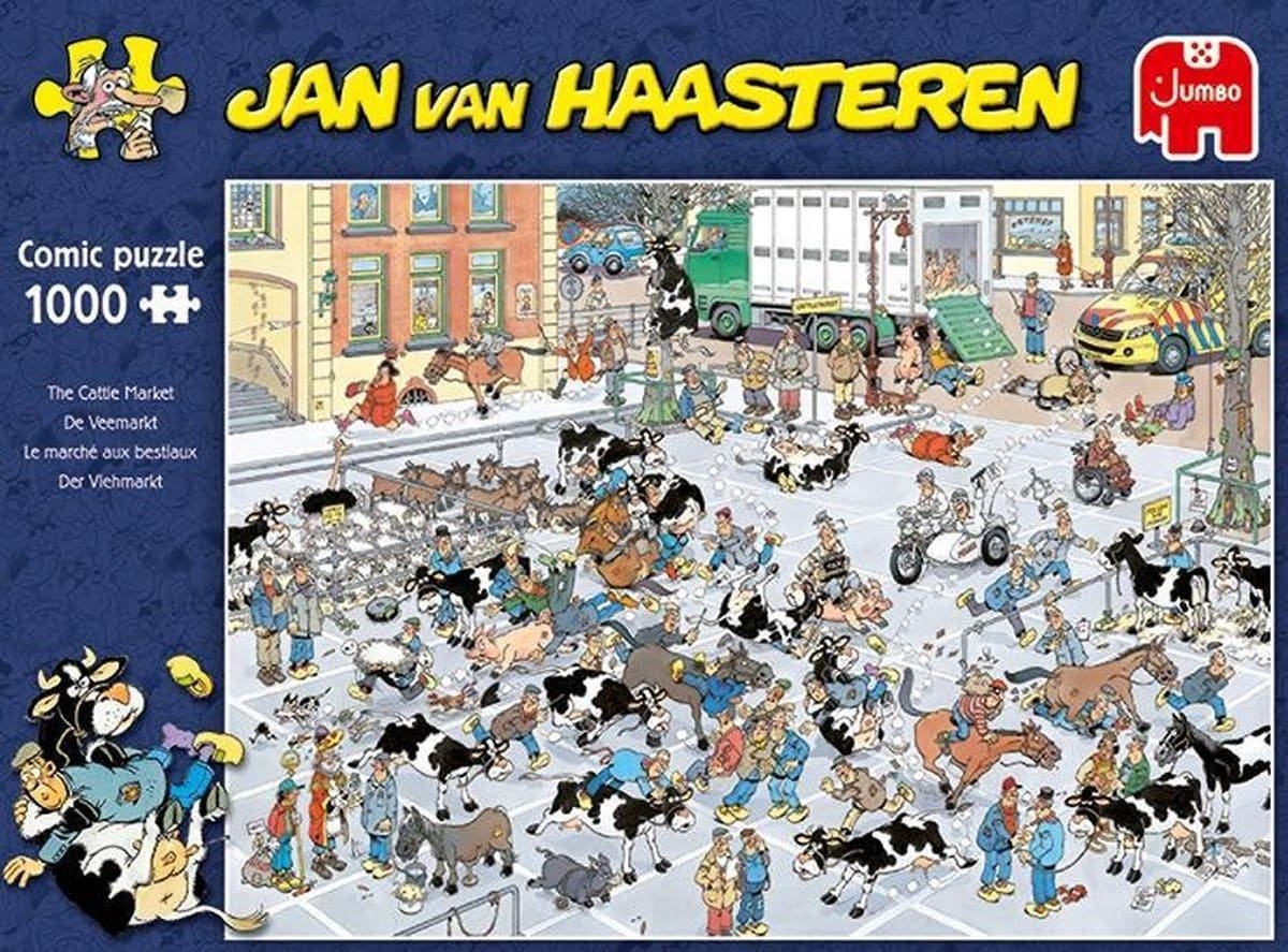 Puzzle Jumbo Jan van Haasteren Targ bydła 1000 elementów