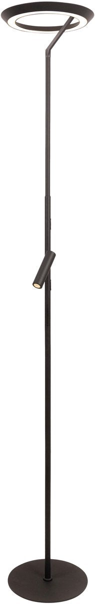 Lucide celeste - vloerlamp - ø 28 cm - led dimbaar - 2700k - zwart - essential