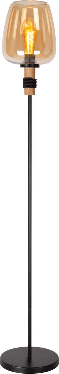Lucide ilona - lampa podłogowa - ø 34 cm - 1xe27 - bursztynowa