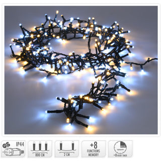 Brak marki mikroklastra 400led 8mtr ww | 2 szt
