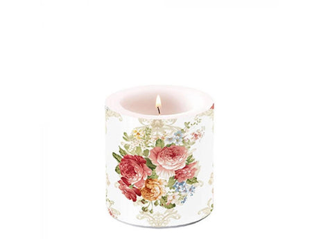 Świeca Ambiente mała Sara kremowa ã~7,5xh8cm parafina