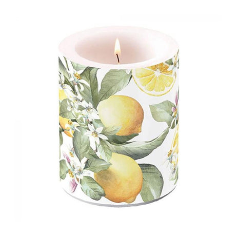 Świeca Ambiente mała limoni ø7,5xw8cm