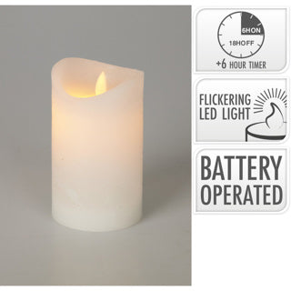 Świeca LED No Fire z ruchomym płomieniem 75x125