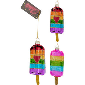 Dekoracja wisząca lody 5x13cm 2ass des