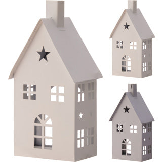 Świecznik na tealighty House 18cm 2ass | 6 sztuk