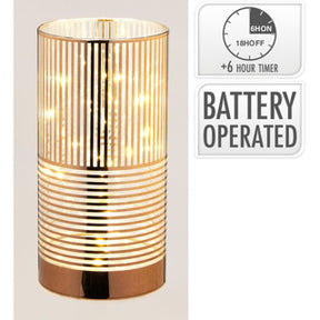 Szkło cylindryczne z diodą LED 15cm bru
