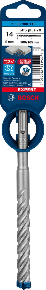 Wiertarka udarowa Bosch expert sds plus-7x 14 x 100 x 165 mm