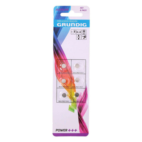 Baterie guzikowe ag1, 6 szt.