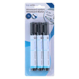 Marker tablicowy czarny, 3 szt.