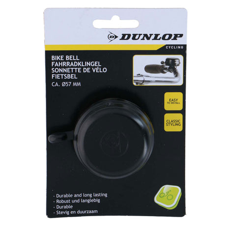 Dzwonek rowerowy Dunlop czarny 57mm