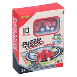 Puzzle z torami 2 w 1 z samochodem, 9 szt.