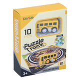 Puzzle z torami 2 w 1 z samochodem, 9 szt.