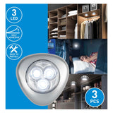 Lampa ciśnieniowa LED, 3 szt.