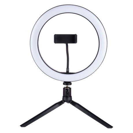 Lampa pierścieniowa na statywie