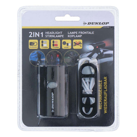 Latarka czołowa Dunlop 2w1