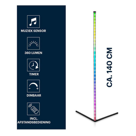 Lampa narożna LED Grundig z pilotem, 140cm