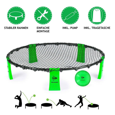 Gra Złap i rzuć spyderball | zielony | 90cm