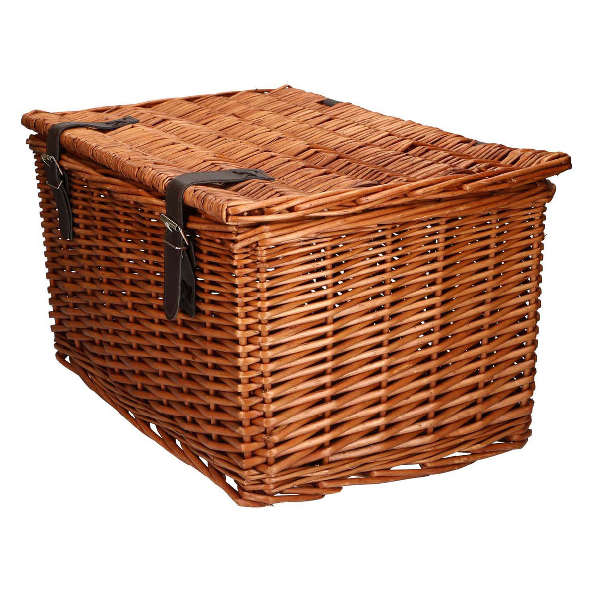 Rowerowy kosz piekarza brązowy 45x30x25cm