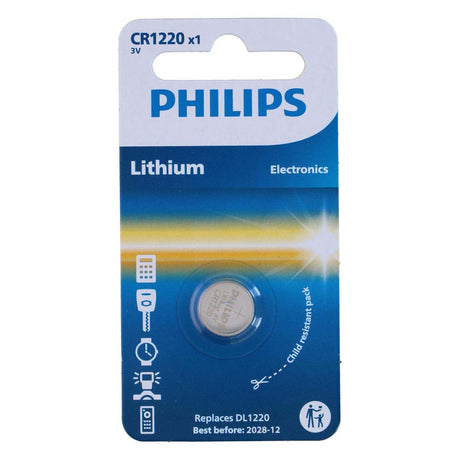 Ogniwo guzikowe Philips cr1220 litowe