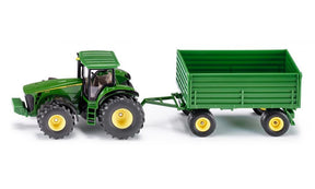 Siku 1953, traktor John Deere z wieszakiem, skala 1:50, metalowy plastik