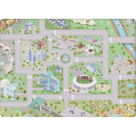 Maty amp; Joy Mats Joy City Square Mata do zabawy duża 130x180 cm