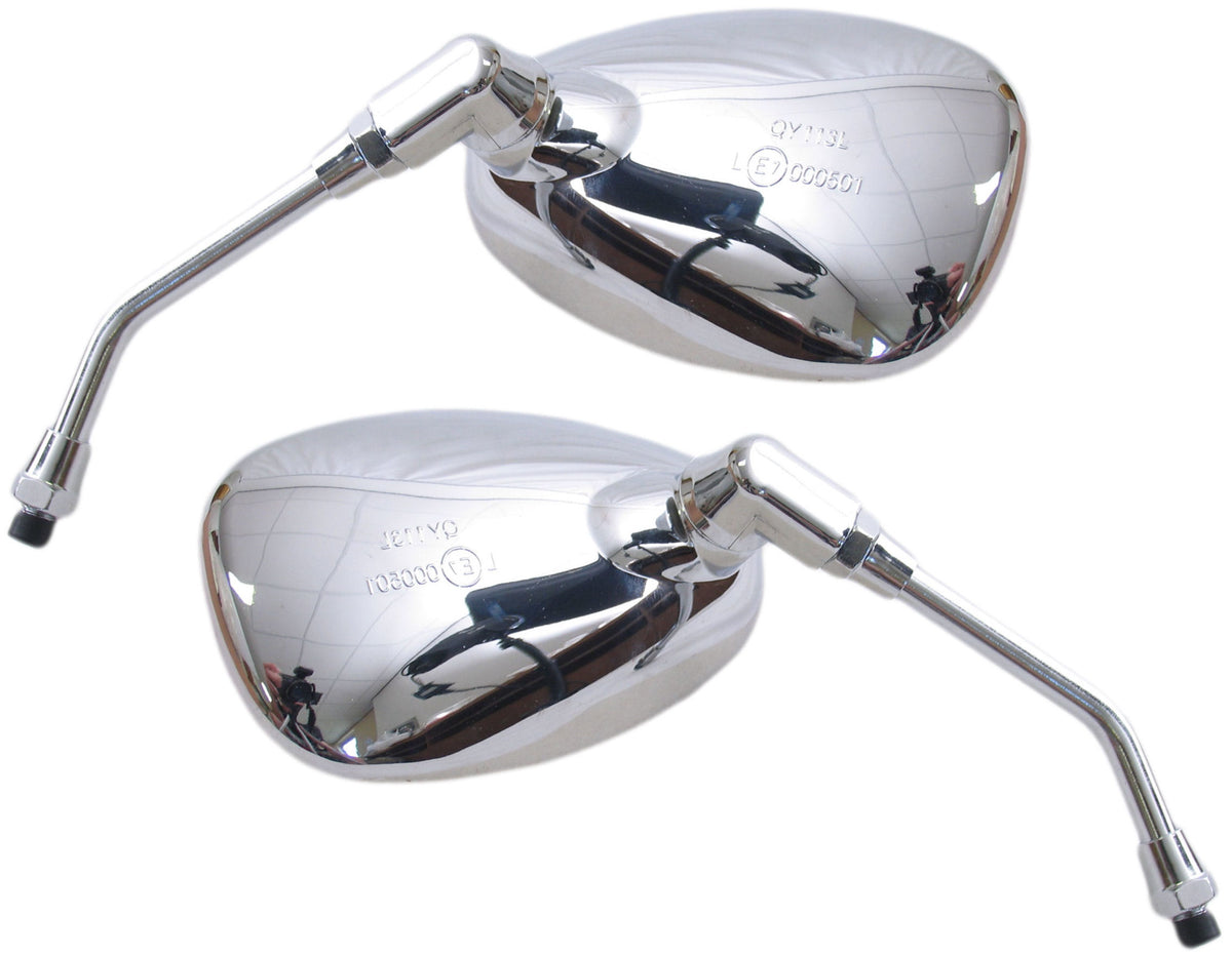 Edge Mirror Set China Scooter Grand Retro Chrome