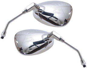 Edge Mirror Set China Scooter Grand Retro Chrome
