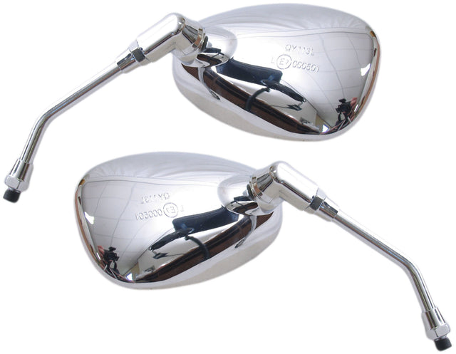 Edge Mirror Set China Scooter Grand Retro Chrome