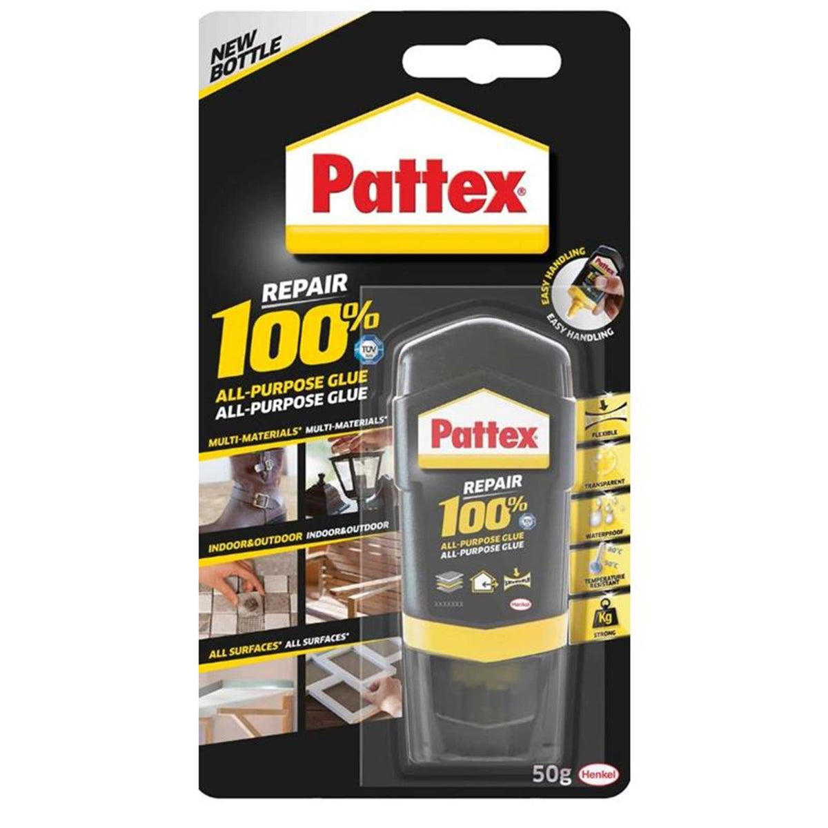 Klej naprawczy Pattex 100% 50gr na blistrze