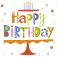 Serwetki Duni happy b-day kolor 33x33cm 20 sztuk