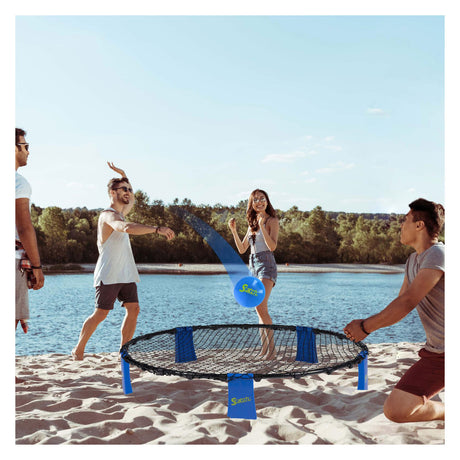 Gra Złap i rzuć spyderball | niebieski | 90cm