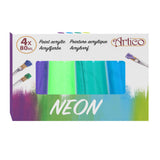 Farba akrylowa neonowa, 4 szt.