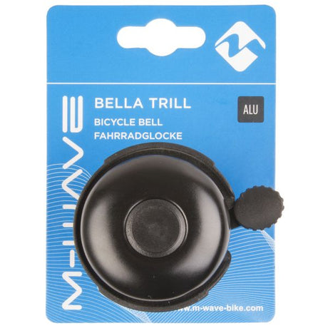 Mosiężny dzwonek rowerowy m-wave Bella Trill aluminiowy czarny