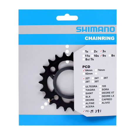 Łańcuch Shimano Top 22T FC-M391 Black