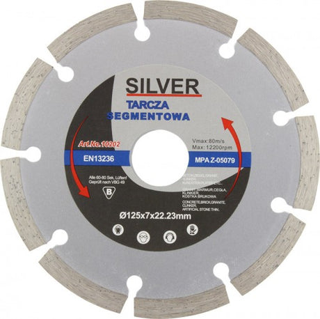 Silver diamantschild 230 segment .