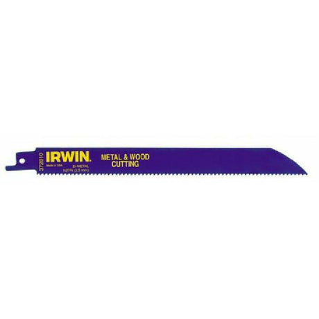 Irwin reciprozaagblad 150 mm bi-metaal voor hout en metaal, vertanding 10t, 2 stuks