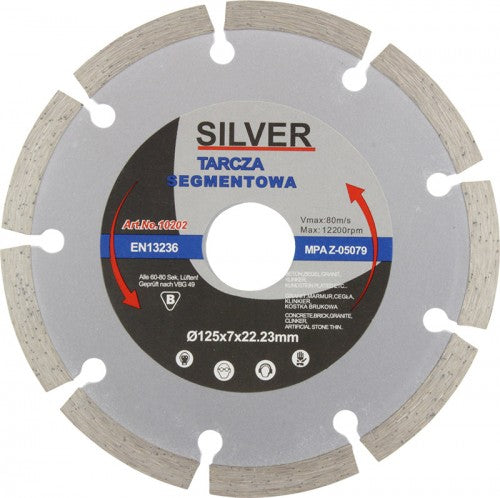 Silver diamantschild 125 segment .
