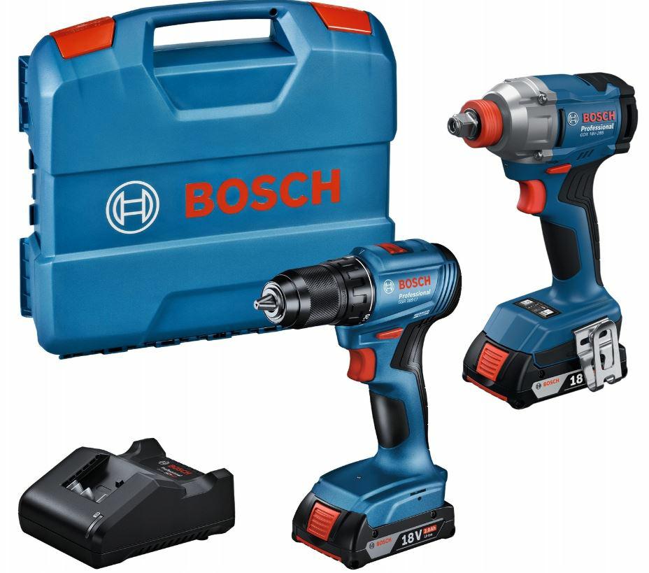 Bosch combo set 18v (gdx 18v-285, gsr 185-li) 2x2,0ah i-case