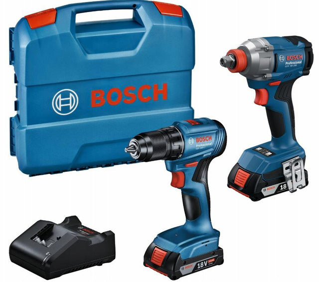 Bosch combo set 18v (gdx 18v-285, gsr 185-li) 2x2,0ah i-case