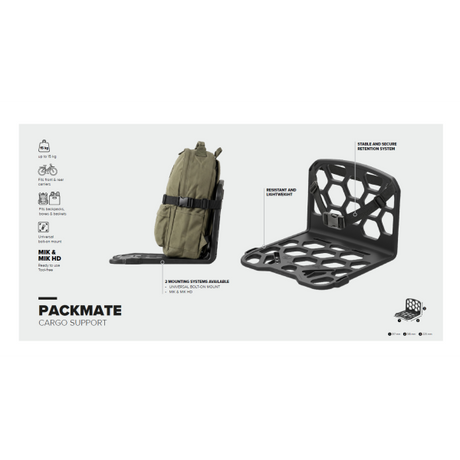 Polisport luggage tracker mate vr+hr cargo black