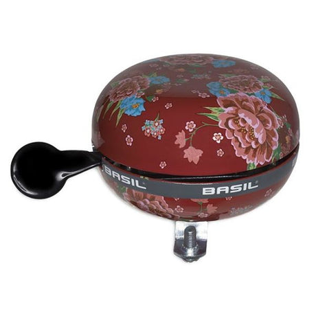 Basil Bloom - Rower Bell - 80 mm - czerwony z kwiatami