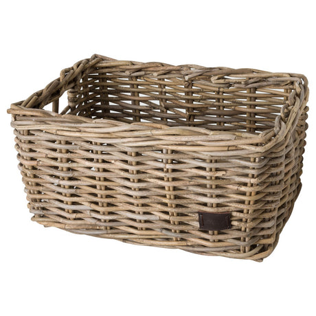 Rattanowy kosz rowerowy Fastrider zeno - naturalny - 26l - wykonany ręcznie
